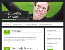 Tablet Screenshot of disabilityandfaith.org